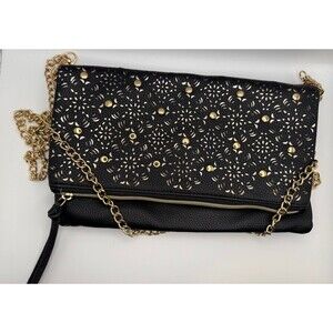 Urban Expressions Jewel Cutout Foldover Clutch